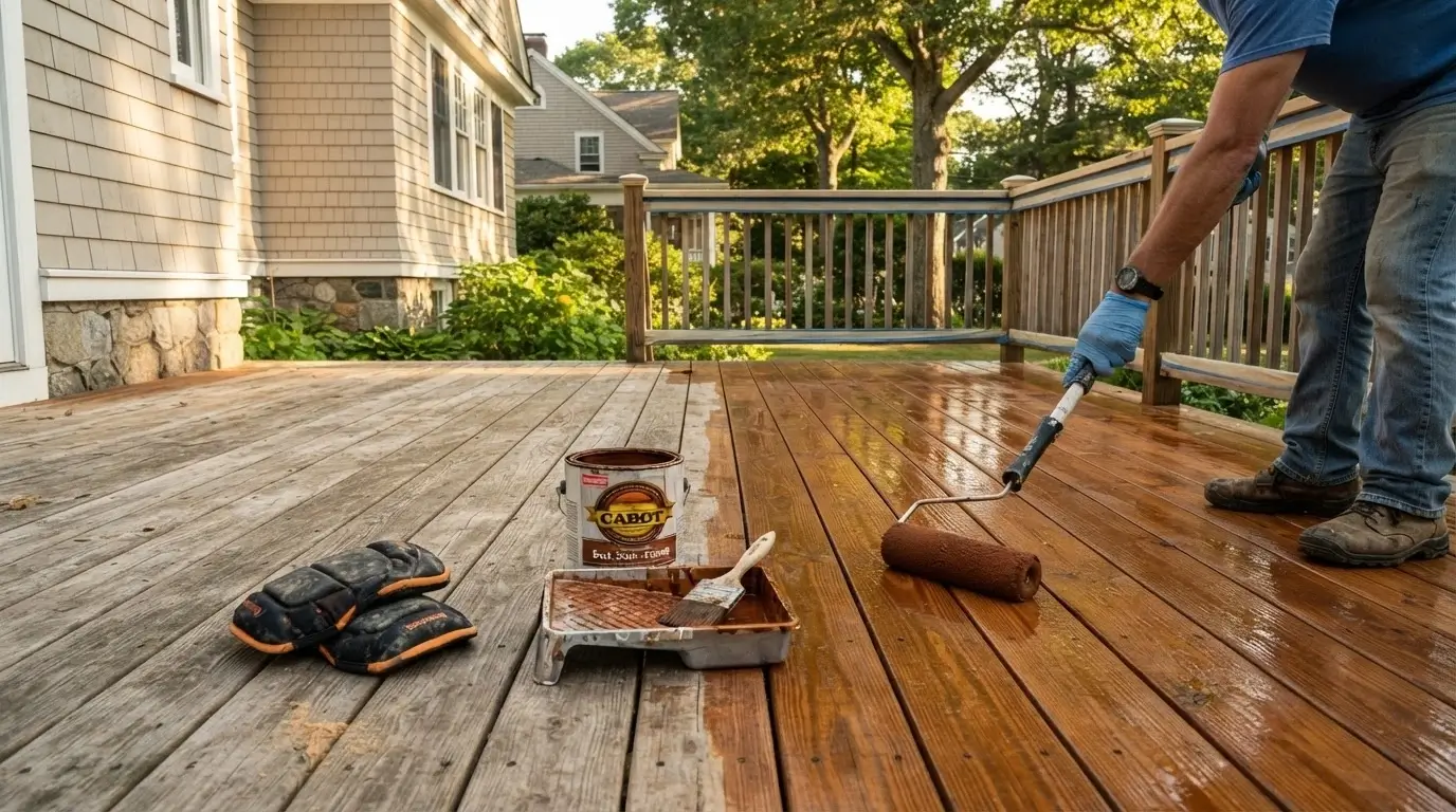 Deck staining and sealing repair Massachusetts