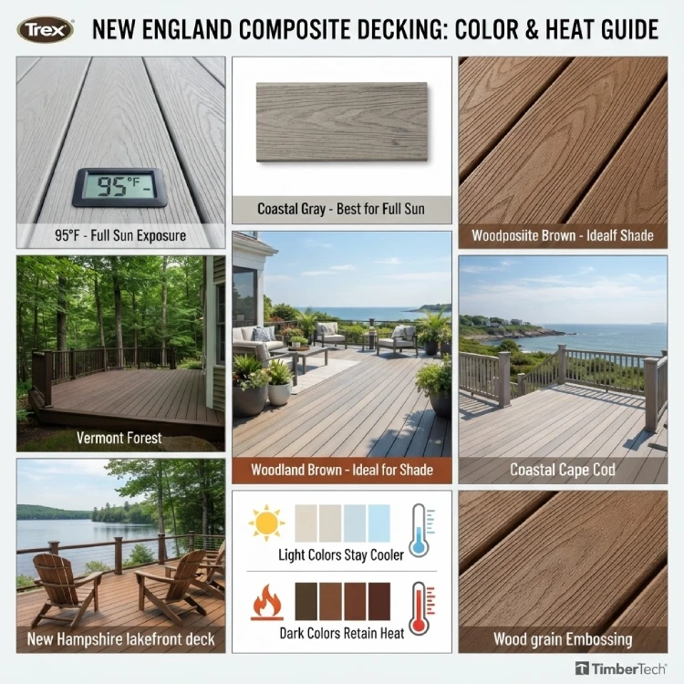 Light gray deck board texture color temperature readings
