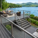 Luxuary railing Deck Building in Coast New England Area
