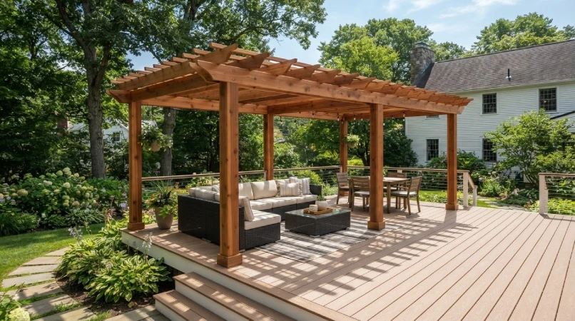 Pergolas & Shade building by DeckUS