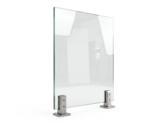glass panel, stainless hardware